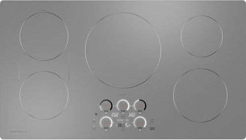 Monogram - 36" Built-In Induction Cooktop with 5 Induction Cooking Elements and Precision Temperature Control - Silver