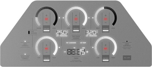 Monogram - 36" Built-In Induction Cooktop with 5 Induction Cooking Elements and Precision Temperature Control - Silver