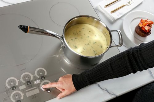 Monogram - 36" Built-In Induction Cooktop with 5 Induction Cooking Elements and Precision Temperature Control - Silver