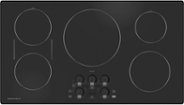 Monogram - 36" Built-In Electric Cooktop with 5 Induction Cooking Elements and Precision Temperature Control - Black Graphite