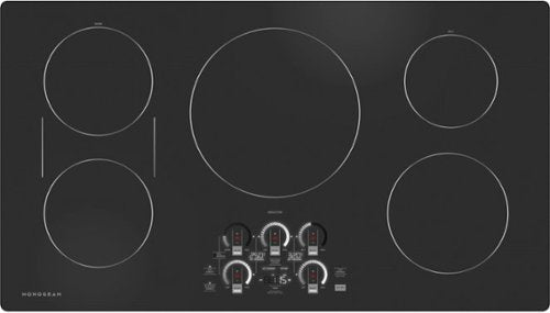 Monogram - 36" Built-In Electric Cooktop with 5 Induction Cooking Elements and Precision Temperature Control - Black Graphite