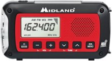 Midland - Emergency Crank Weather Alert Radio - Red/Black