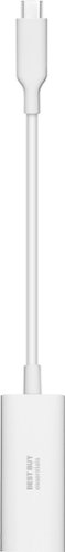 Best Buy essentials™ - USB-C to Ethernet Adapter - White