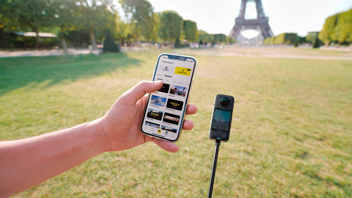 Insta360 - X3 5.7K 360 Degree Action Camera - Black