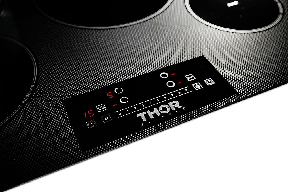Thor Kitchen - 30 in. Wide 4 Element Built-in Electric Induction Cooktop - Black