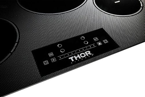 Thor Kitchen - 30 in. Wide 4 Element Built-in Electric Induction Cooktop - Black