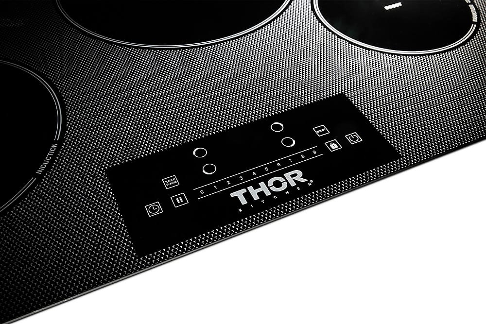 Thor Kitchen - 30 in. Wide 4 Element Built-in Electric Induction Cooktop - Black