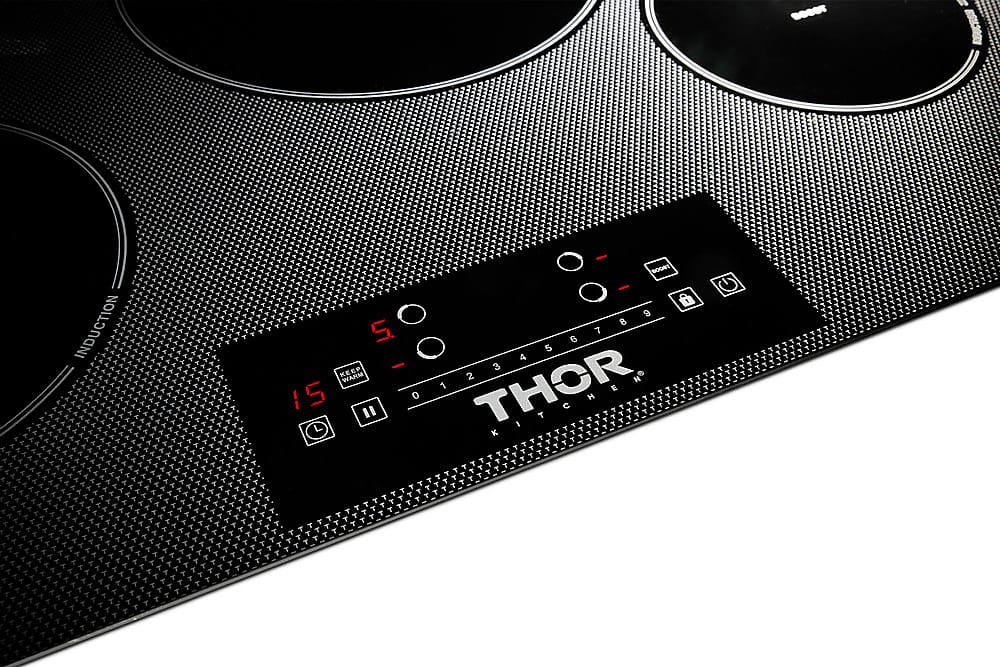 Thor Kitchen - 30 in. Wide 4 Element Built-in Electric Induction Cooktop - Black