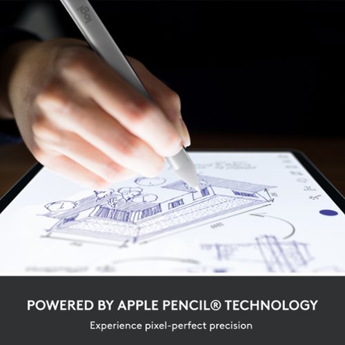 Logitech - Crayon Digital Pencil for All Apple iPads (2018 releases and later) with USB-C ports - Silver