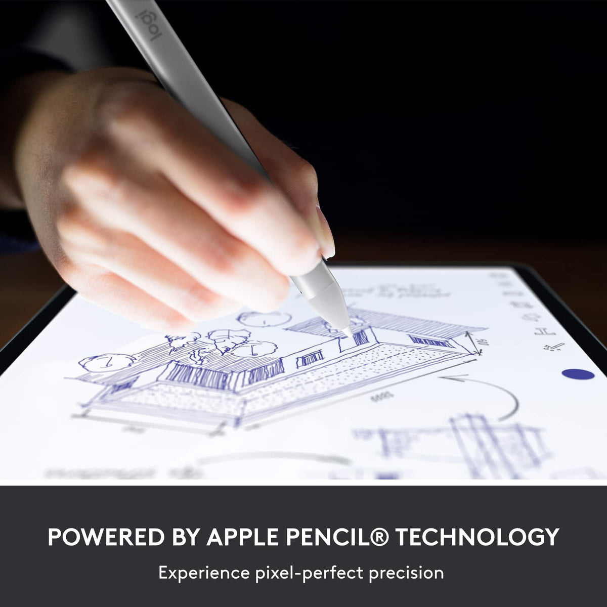 Logitech - Crayon Digital Pencil for All Apple iPads (2018 releases and later) with USB-C ports - Silver