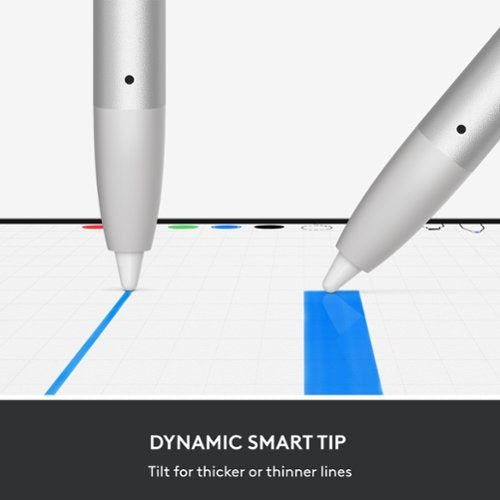 Logitech - Crayon Digital Pencil for All Apple iPads (2018 releases and later) with USB-C ports - Silver