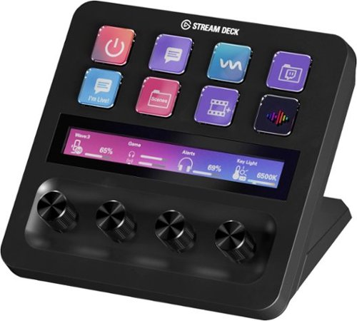 Elgato - Stream Deck + Studio Controller with customizable touch strip and dials - Black