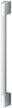 Fisher & Paykel - Professional Round Flush 1-Piece Handle Kit for Select Bottom Mounts - Silver