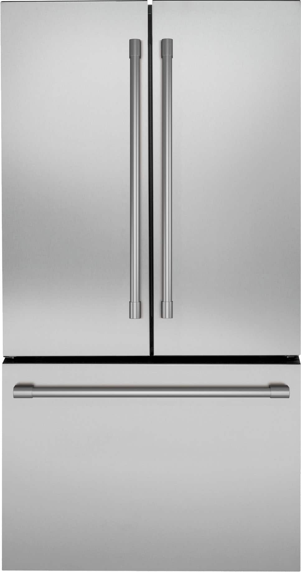 Monogram - 36 in. Wide 23.1 Cu. Ft. French Door Counter-Depth Refrigerator with TwinChill Evaporators - Stainless Steel