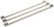 Monogram - Minimalist Collection Handle Kit for Select Refrigerators - Silver