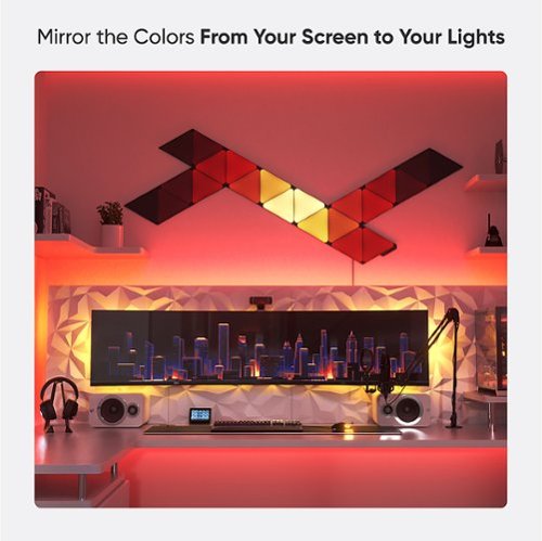 Nanoleaf - Shapes Ultra Black Triangles Expansion Pack (3 Panels) - Multicolor