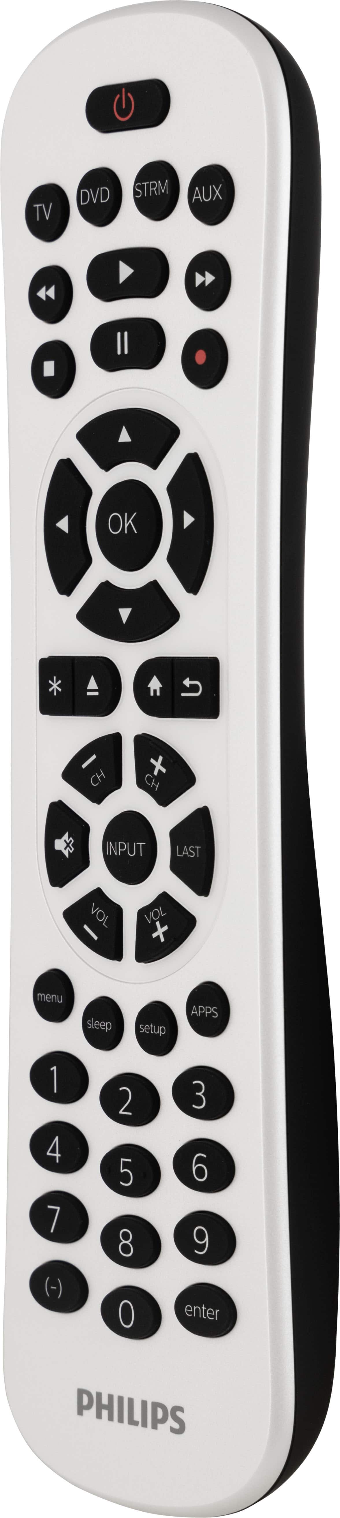 Philips - 4-Device Backlit Universal Remote - White
