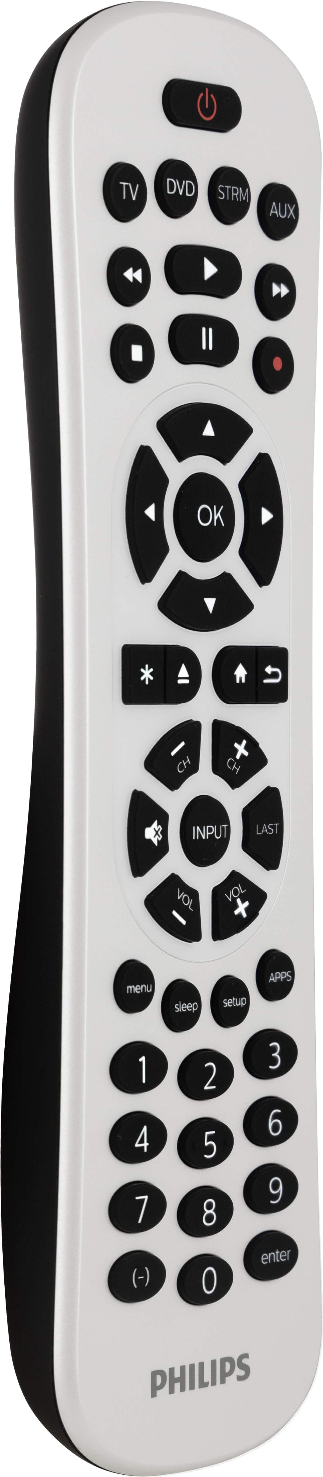 Philips - 4-Device Backlit Universal Remote - White