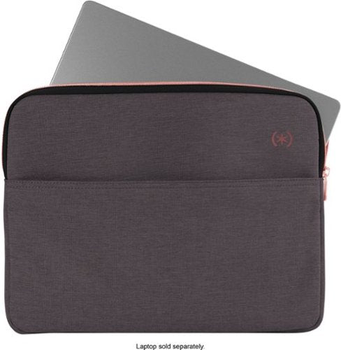 Speck - Transfer Pro Pocket Protective Sleeve Universal 13"-14" for MacBook computers, laptops and tablets - Cloudy Grey/Rose Gold