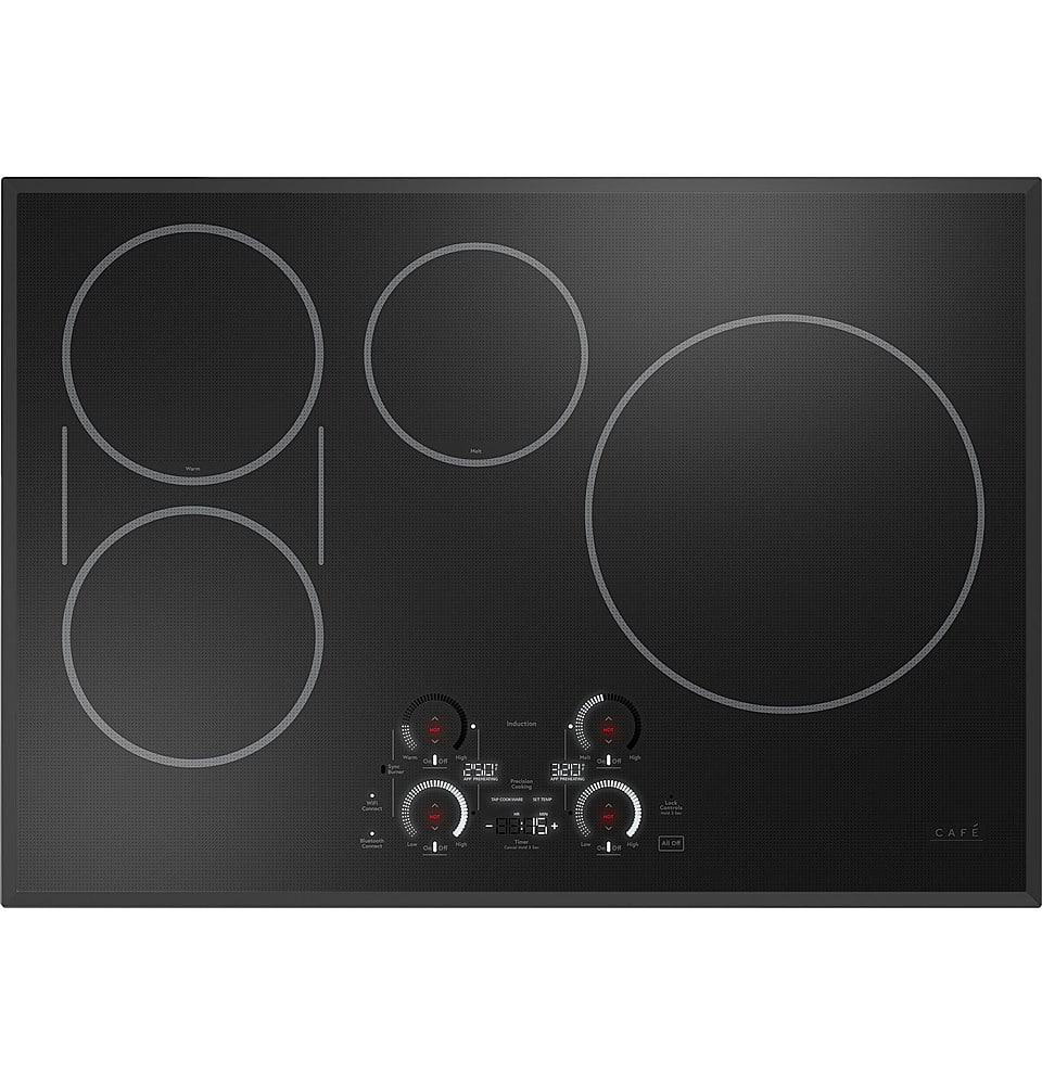 Café - ENERGY STAR 30" Built-In Touch Control Electric Induction Cooktop - Black