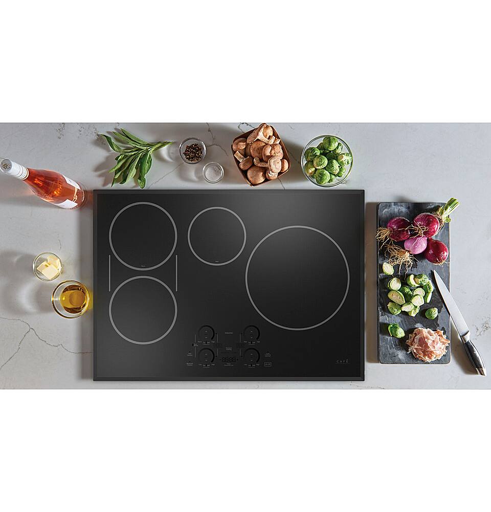 Café - ENERGY STAR 30" Built-In Touch Control Electric Induction Cooktop - Black