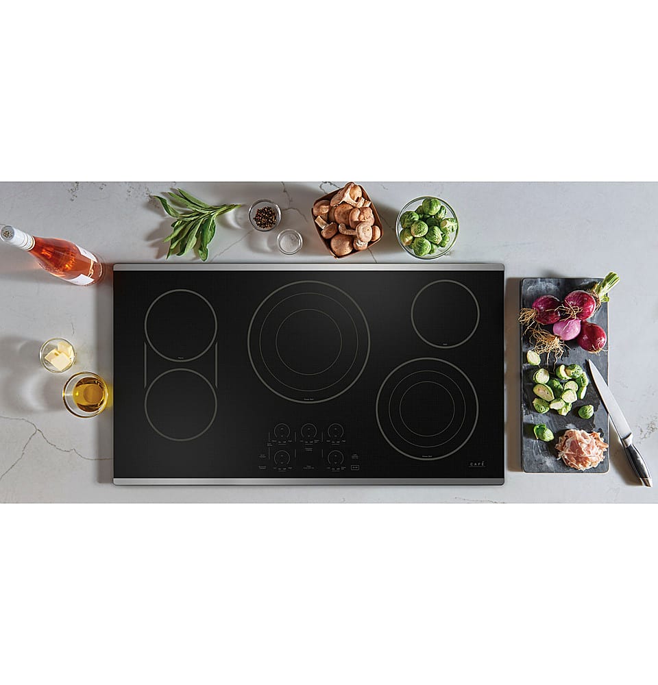 Café - 36" Electric Built In Cooktop, Customizable - Stainless Steel