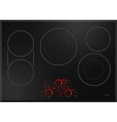 Café - 30" Electric Built In Cooktop, Customizable - Black