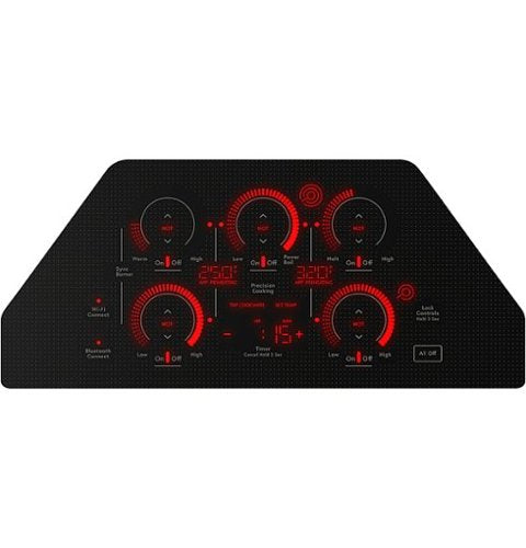 Café - 30" Electric Built In Cooktop, Customizable - Black