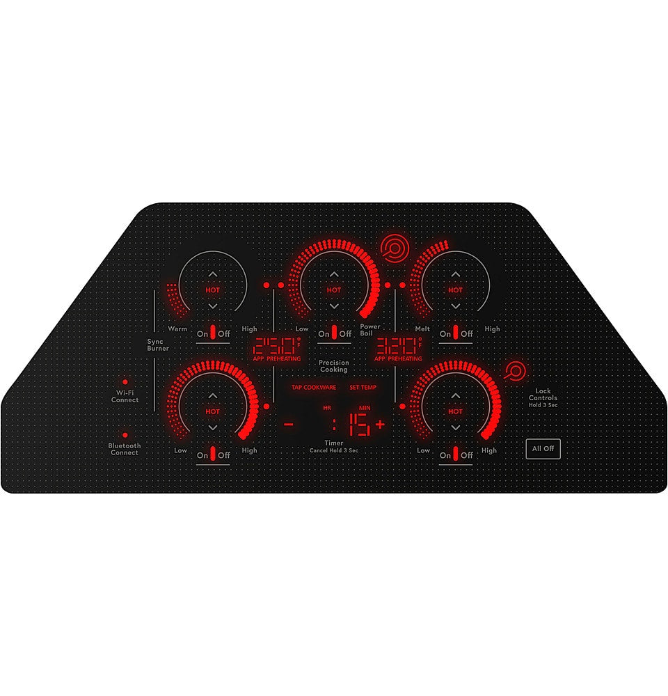 Café - 30" Electric Built In Cooktop, Customizable - Black