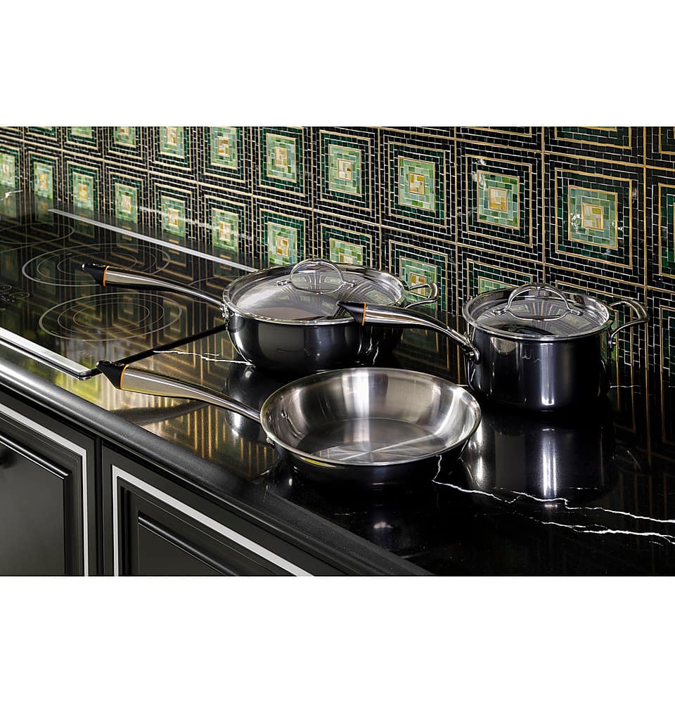 Café - 30" Electric Built In Cooktop, Customizable - Black