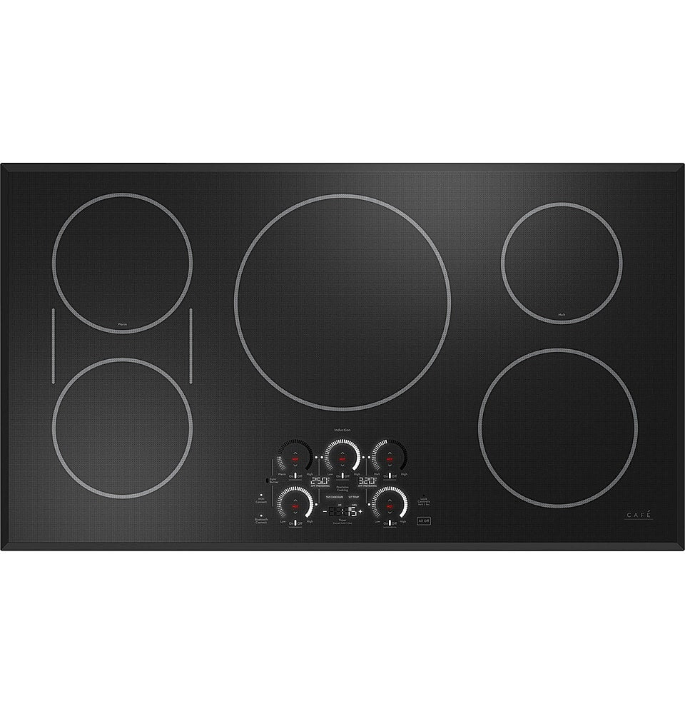 Café - ENERGY STAR 36" Built-In Touch Control Electric Induction Cooktop - Black