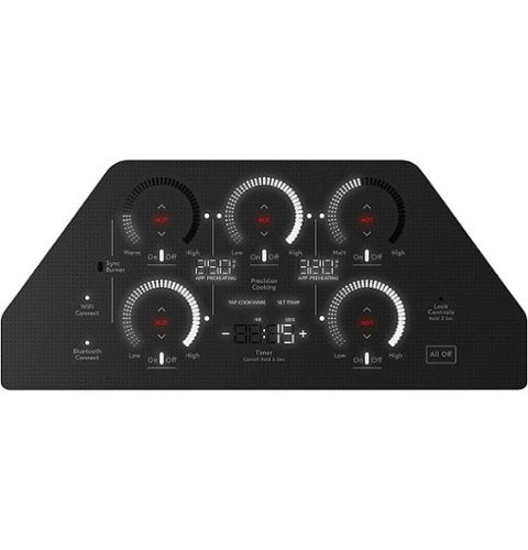Café - ENERGY STAR 36" Built-In Touch Control Electric Induction Cooktop - Black