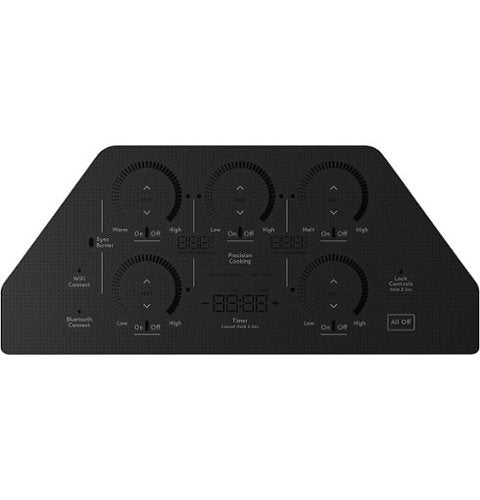 Café - ENERGY STAR 36" Built-In Touch Control Electric Induction Cooktop - Black
