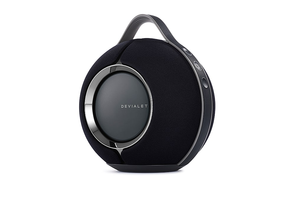 Devialet - Mania Portable Bluetooth and Wi-Fi Capability Speaker (w/Charging Dock) - Deep Black