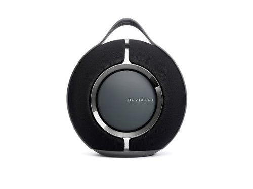 Devialet - Mania Portable Bluetooth and Wi-Fi Capability Speaker (w/Charging Dock) - Deep Black