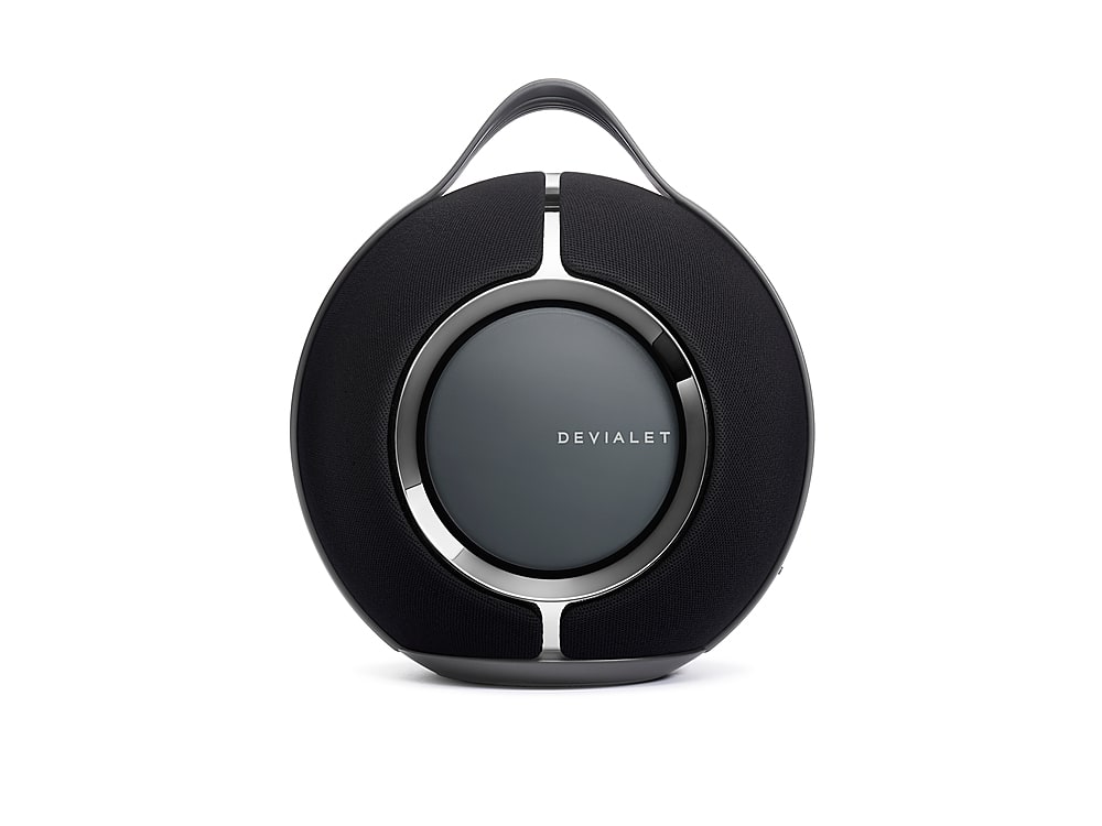 Devialet - Mania Portable Bluetooth and Wi-Fi Capability Speaker (w/Charging Dock) - Deep Black