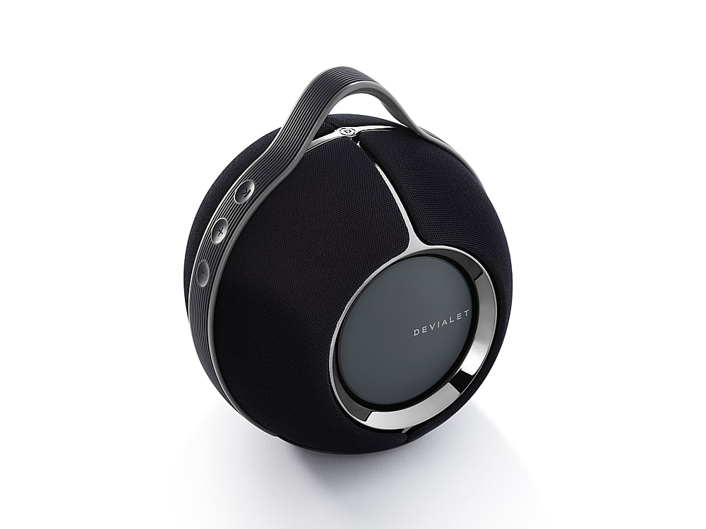 Devialet - Mania Portable Bluetooth and Wi-Fi Capability Speaker (w/Charging Dock) - Deep Black