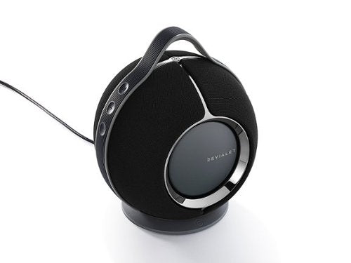 Devialet - Mania Portable Bluetooth and Wi-Fi Capability Speaker (w/Charging Dock) - Deep Black