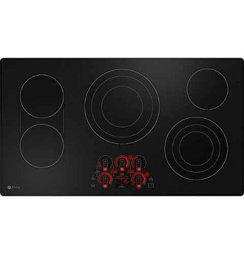 GE Profile - 36" Electric Built In Cooktop - Black