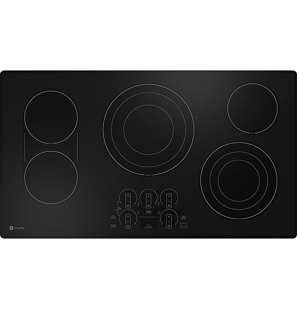 GE Profile - 36" Electric Built In Cooktop - Black