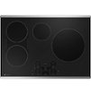 GE Profile - ENERGY STAR 30" Built-In Touch Control Electric Induction Cooktop - Stainless Steel on Black