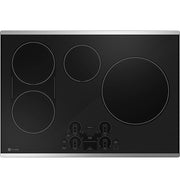 GE Profile - ENERGY STAR 30" Built-In Touch Control Electric Induction Cooktop - Stainless Steel on Black