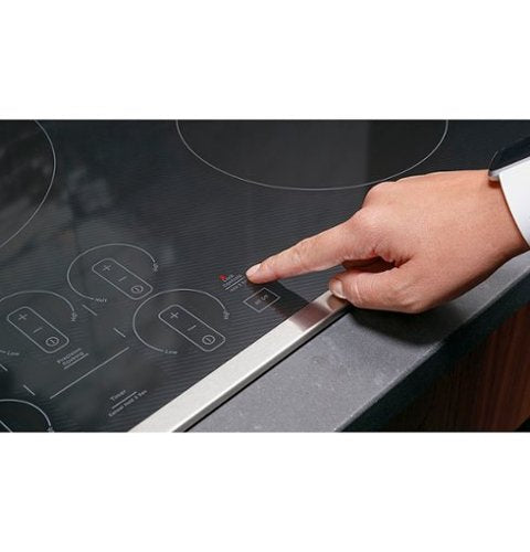 GE Profile - ENERGY STAR 30" Built-In Touch Control Electric Induction Cooktop - Stainless Steel on Black