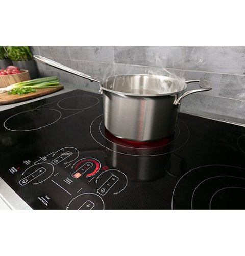 GE Profile - 30" Electric Built In Cooktop - Black