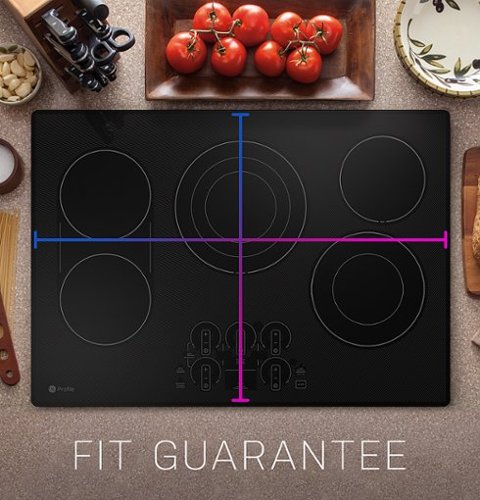 GE Profile - 30" Electric Built In Cooktop - Black