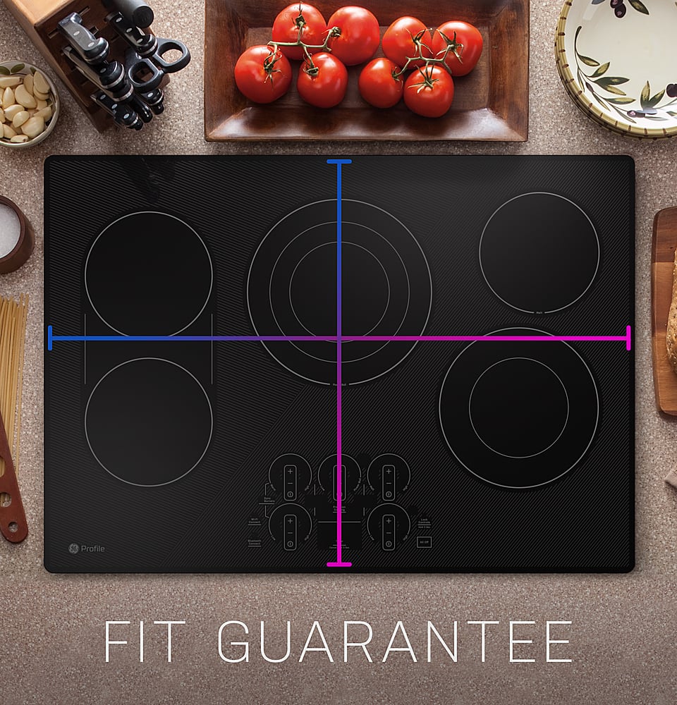 GE Profile - 30" Electric Built In Cooktop - Black