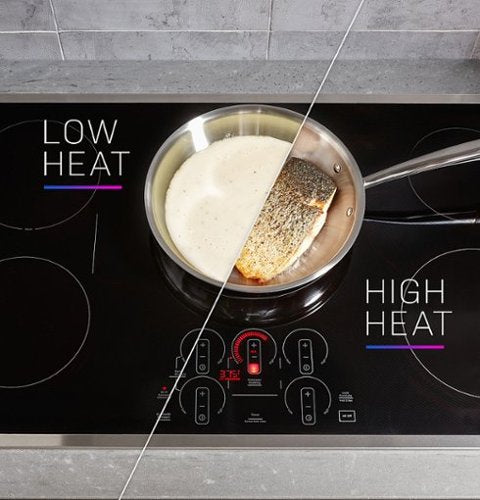 GE Profile - ENERGY STAR 36" Built-In Touch Control Electric Induction Cooktop - Black