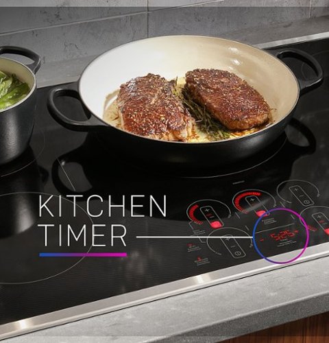 GE Profile - ENERGY STAR 36" Built-In Touch Control Electric Induction Cooktop - Black