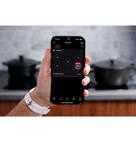 GE Profile - ENERGY STAR 36" Built-In Touch Control Electric Induction Cooktop - Black
