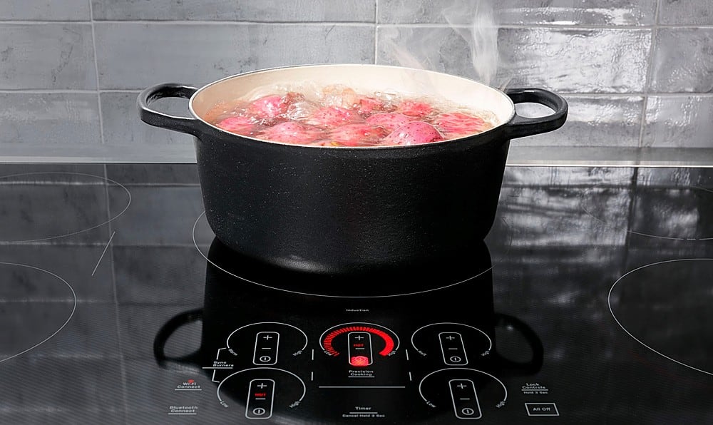 GE Profile - ENERGY STAR 36" Built-In Touch Control Electric Induction Cooktop - Black